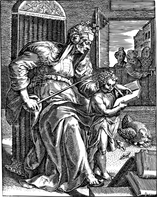 Free education knowledge line art vector