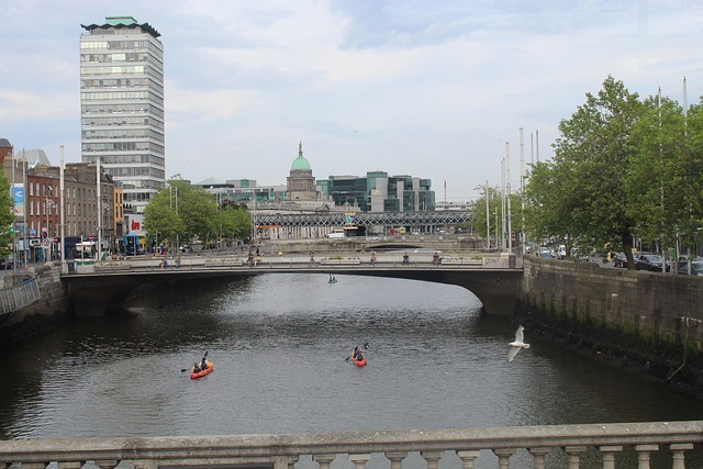 Dublin, Stad, Rivier, Brug, Ierland