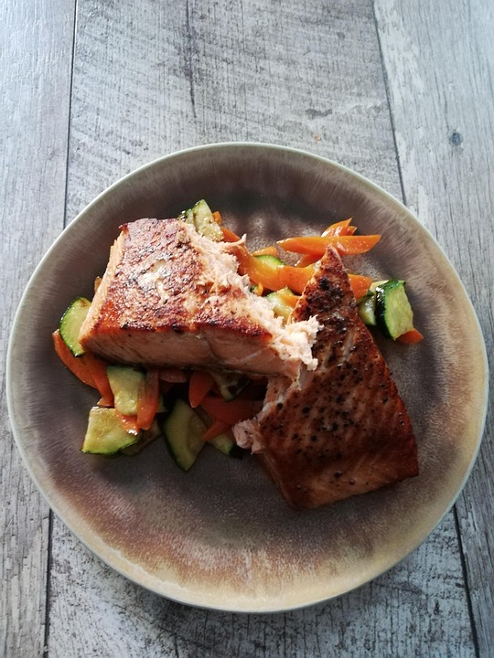 Salmon With Vegetables Having - Free photo on Pixabay - Pixabay