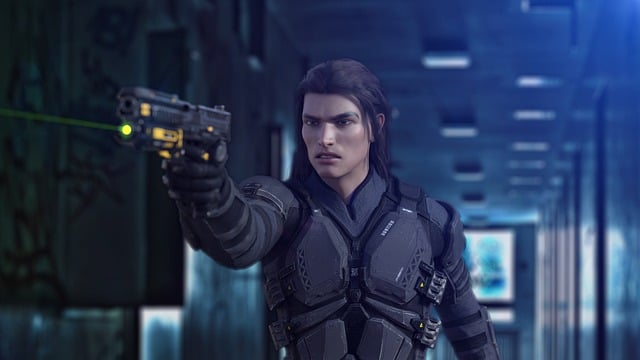 Free soldier science fiction futuristic illustration
