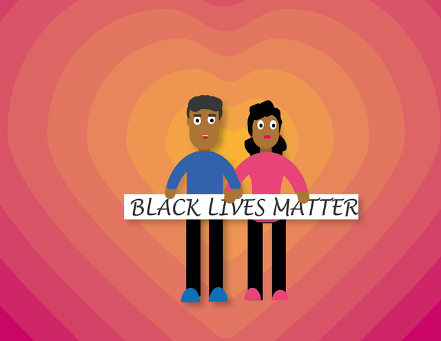 Free black lives matter show me protest illustration