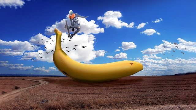 Banane, Schlittschuh, Tag