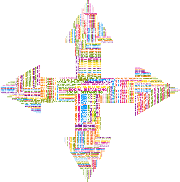Free social distancing arrows covid-19 vector
