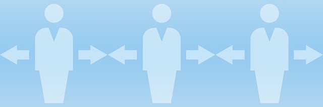 Free social distancing covid-19 virus illustration