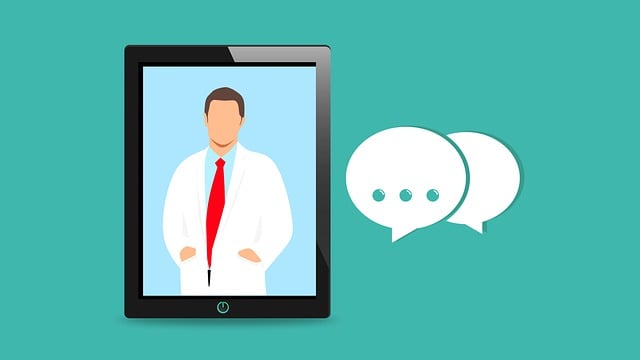 Download free HD stock image of Doctor Online Free doctor online medical illustration