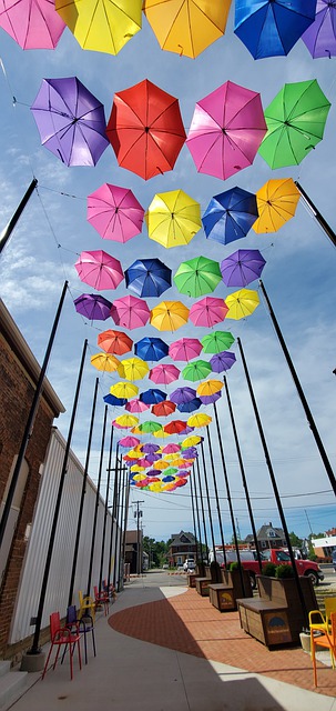 Regenschirm, Natur, Gasse, Straße