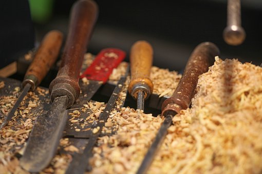Free Carving Tools Wood Chips photo and picture