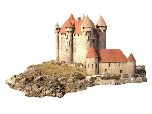 Free castle medieval architecture illustration