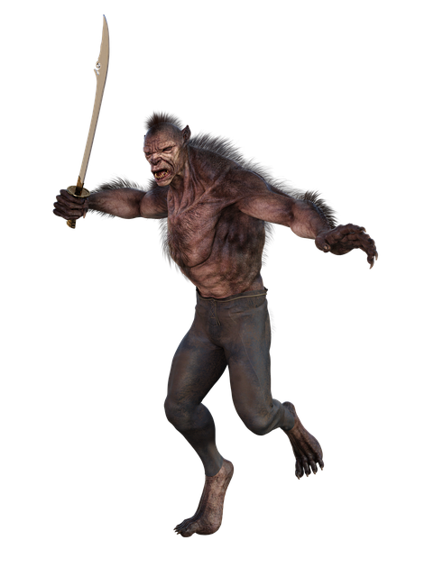 Free Werewolf Man illustration and picture