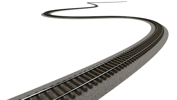 Pista, Ferrocarril, Rieles, Lastre, Tren