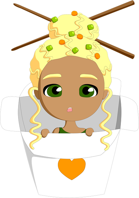 Free noodles chinese food illustration
