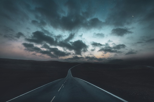 landscape, highway, nature, darling, clouds, sunset, light, travel, asphalt