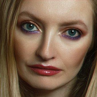 Ung Kvinde, Portræt, Makeup, Ansigt