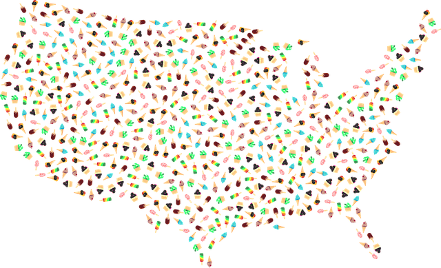 Free ice cream popsicle america vector