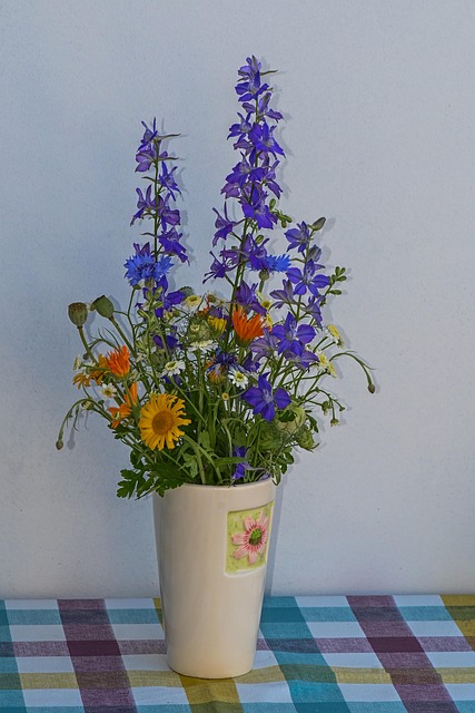 Forår, Blumenvase, Forårsblomster