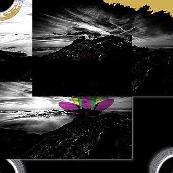 Schwarzer Tag, Schwarz, Canvasart, Kunst