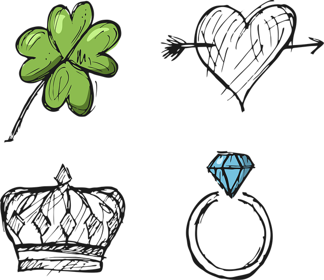 Download free HD stock image of Four Leaf Clover Heart Free four leaf clover heart ring vector