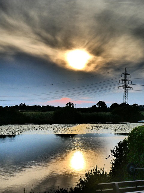 Free Sunset River photo and picture