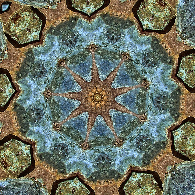 Mandala, Rosette, Abstrakt, Virtuelle