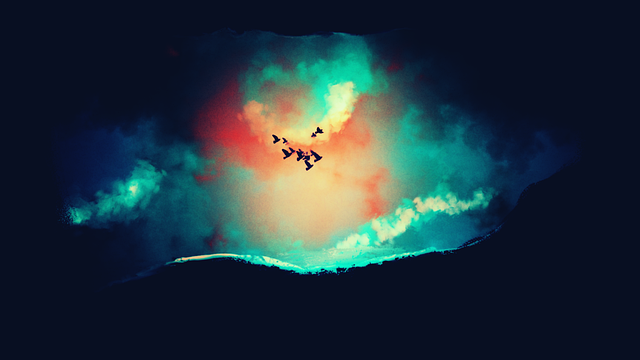 Himmel, Höhle, Malen, Künstlerisch