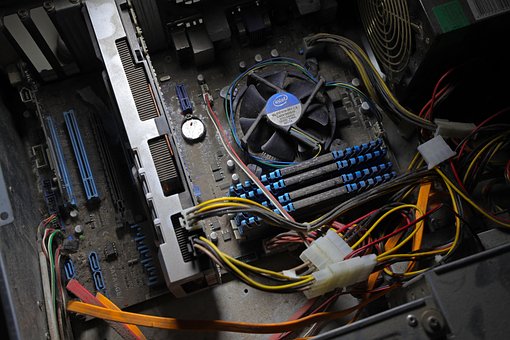 Pc, Rechner, Hauptplatine, Verfall