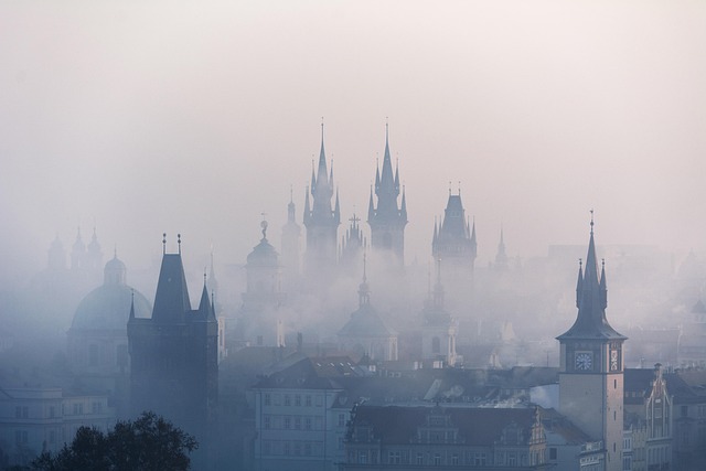 Christmas background, towers, building and ancient — photo by dropolto