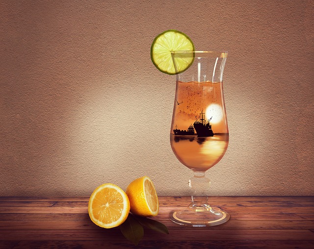 Limão, Copo De Vinho, Criatividade