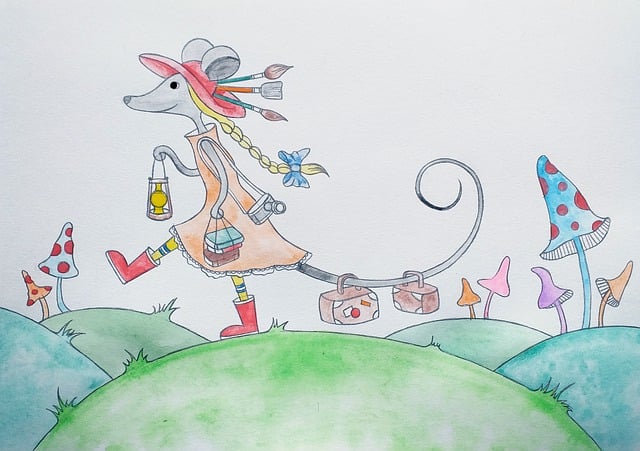 Free mouse creation drawing illustration