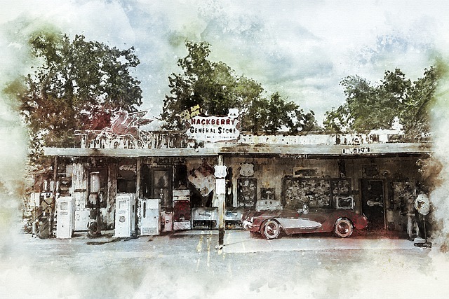 Free united states route 66 america illustration