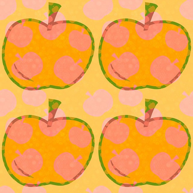 Free fruit pattern background illustration