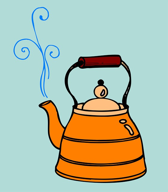 Download free HD stock image of Kettle Tea Free kettle tea kitchen illustration