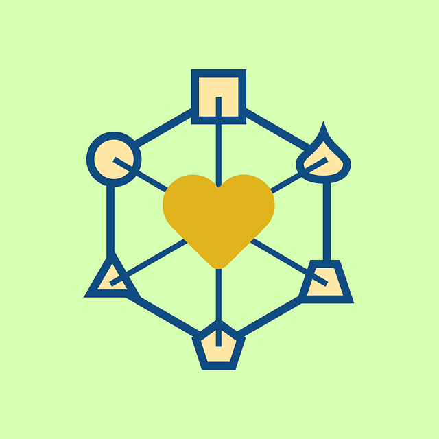 Free network heart pluralism illustration