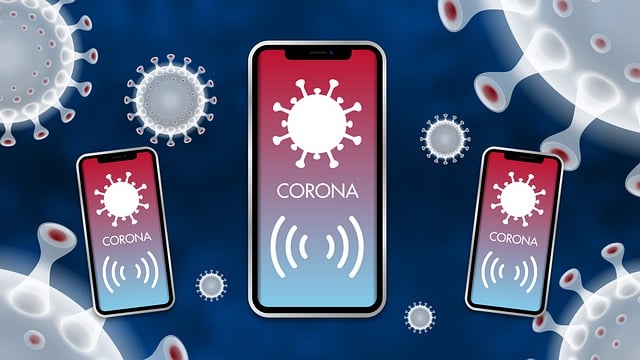 Download free HD stock image of Mobile Corona App Free mobile corona app virus illustration
