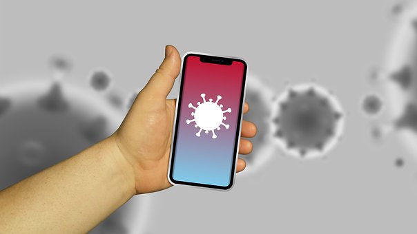 Free Mobile Corona App illustration and picture