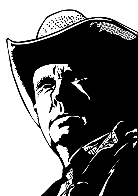 Free cowboy farmer vintage illustration