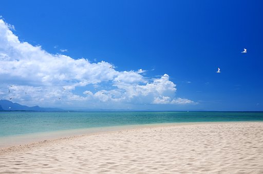 Blau, Sand, Himmel, Blauer Himmel