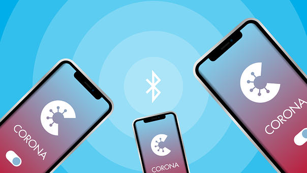 Free Mobile Corona-Warning-App illustration and picture