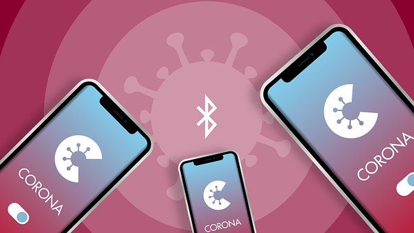 Free Mobile Corona-Warning-App illustration and picture