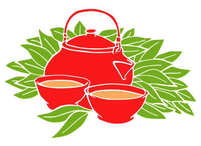 Free tea teapot cup illustration