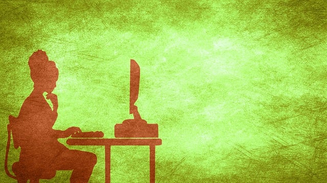 Free working studying office space illustration