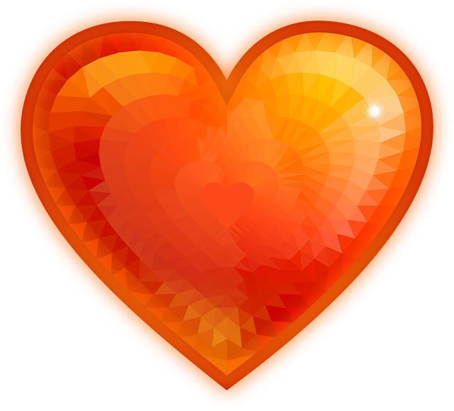 Free heart diamond red icon vector
