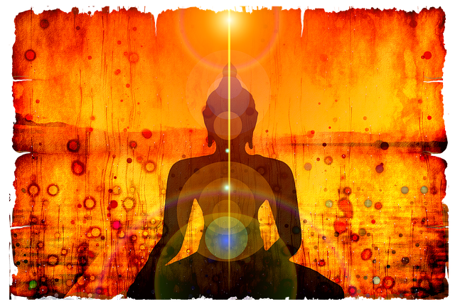 Free silhouette buddha buddha purnima illustration