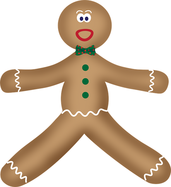 Free Gingerbread Man Surprised illustration and picture