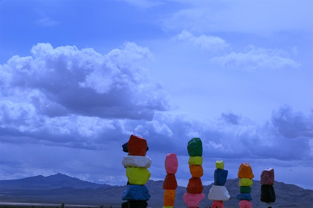 Free Seven Magic Mountains Art photo and picture