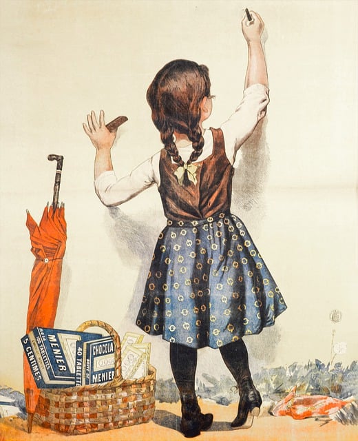 Free girl painting young illustration