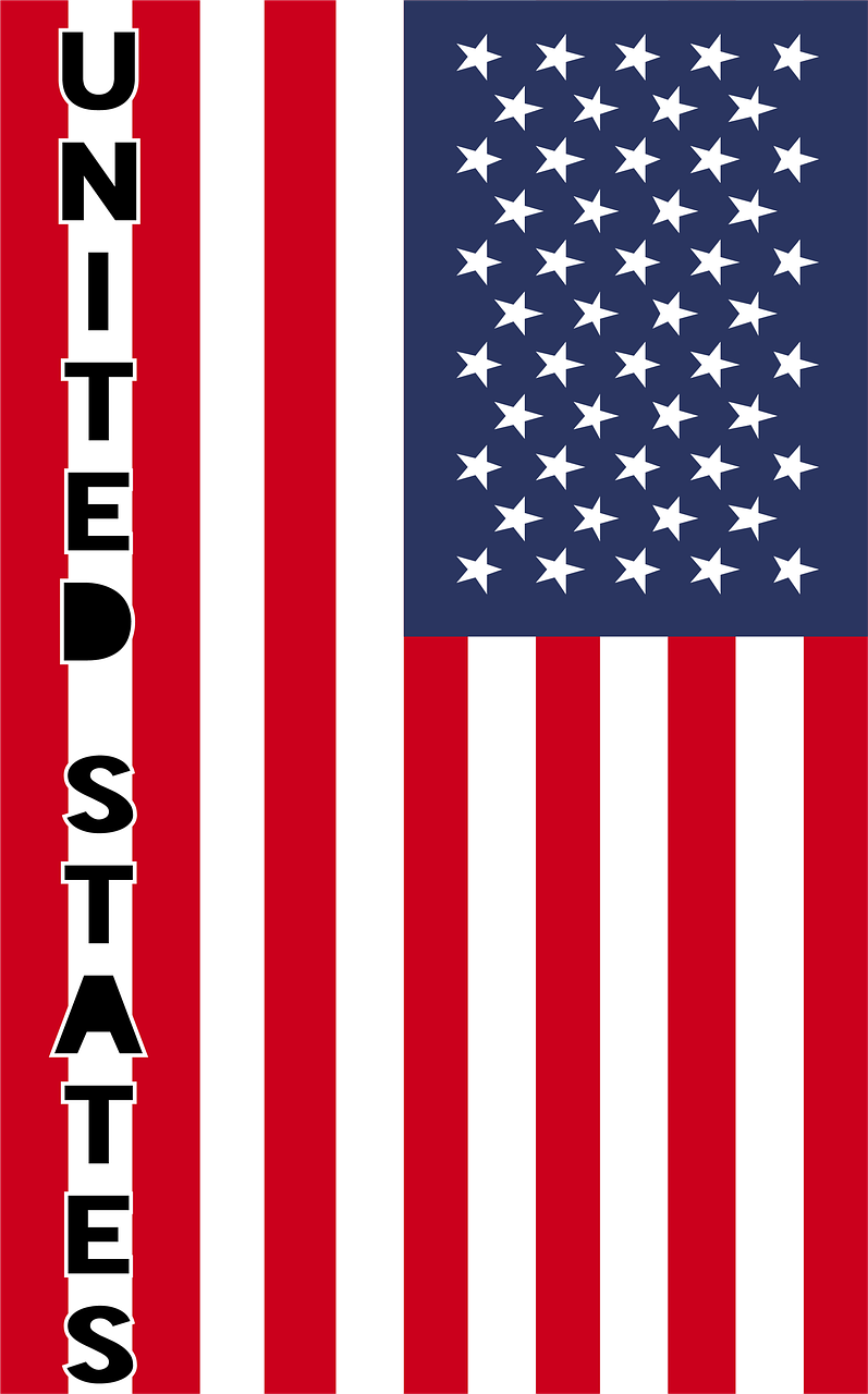 アメリカ合衆国 国の旗 バナー Pixabayの無料画像