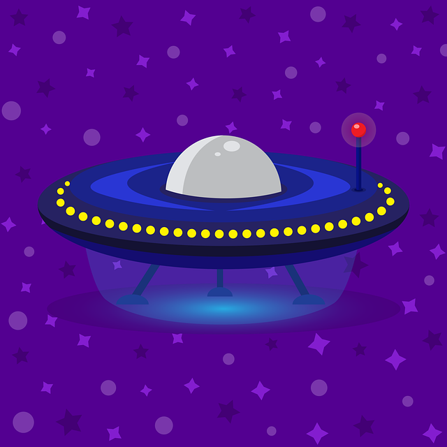 Free ufo fiction background vector