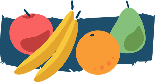 Free fruit fruits stylized vector