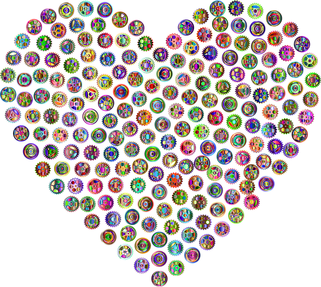 Download free HD stock image of Heart Love Free heart love gears vector