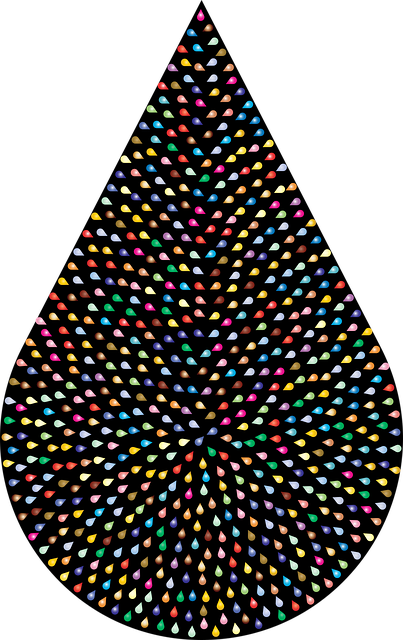 Free drops water liquid vector